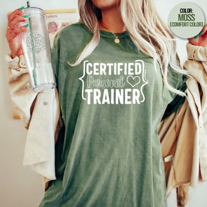 Certified Personal Trainer Shirt, Fitness Instructor Workout Coach Gift Tee, Fitness Life Exercise Nutritionist Trainer T-Shirt