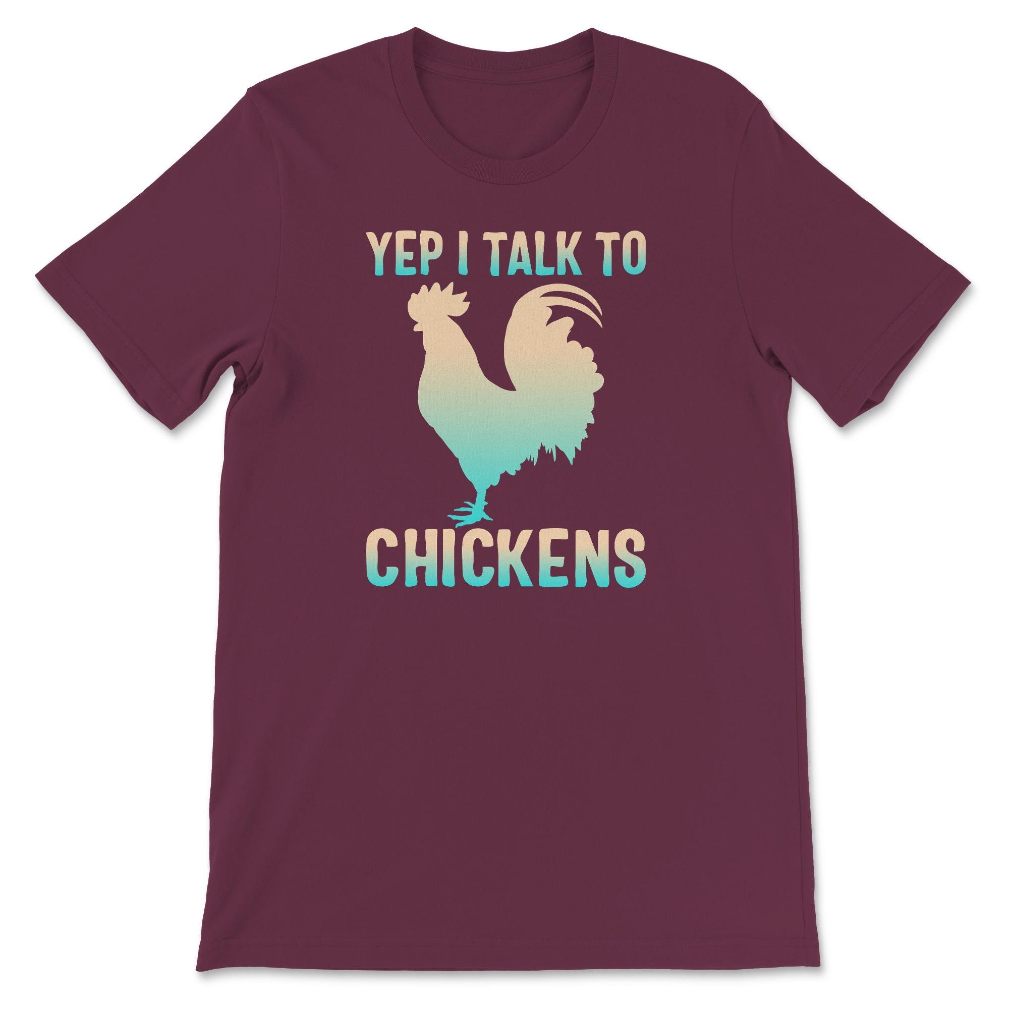 Yep I Talk To Chickens T-Shirt Cute Chicken Shirt Rooster | Etsy