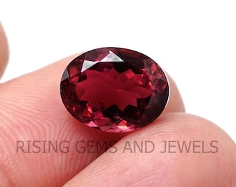 Pink Turmalin Oval Cut - Natürlicher Rubellit Turmalin Facettenschliff - Pink Turmalin facettiert Oval Cut lose Edelsteine 4,4 Karat