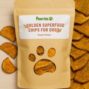Sweet Potato Dog Treats – Dehydrated Sweet Potato Chicken Dog Treats with Turmeric | Grain-Free, Small Batch | Made in Florida by Pawritos