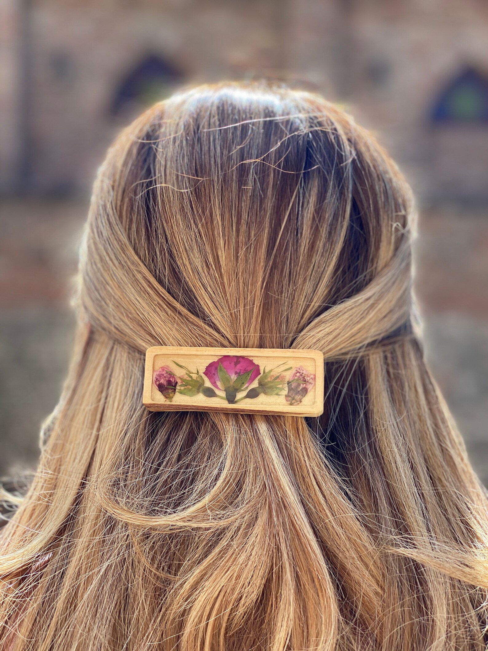 Hair Clip Natural Hair Clip Wooden Hair Clip Hair Etsy