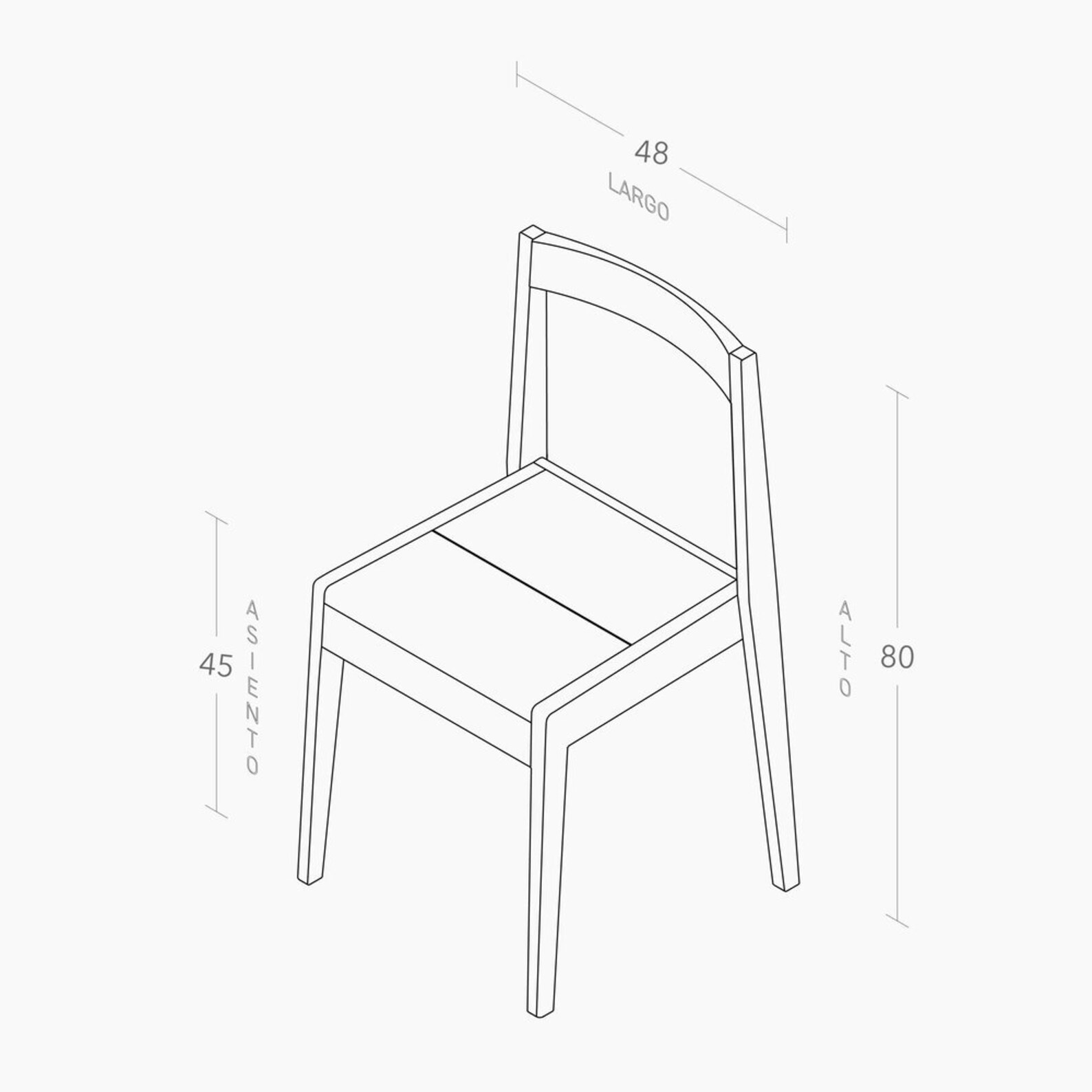 MATILDE dinning chair. Wooden chair stackable chair hard Etsy