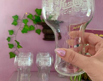Vintage 1970s Pepsi Cola Glass Set