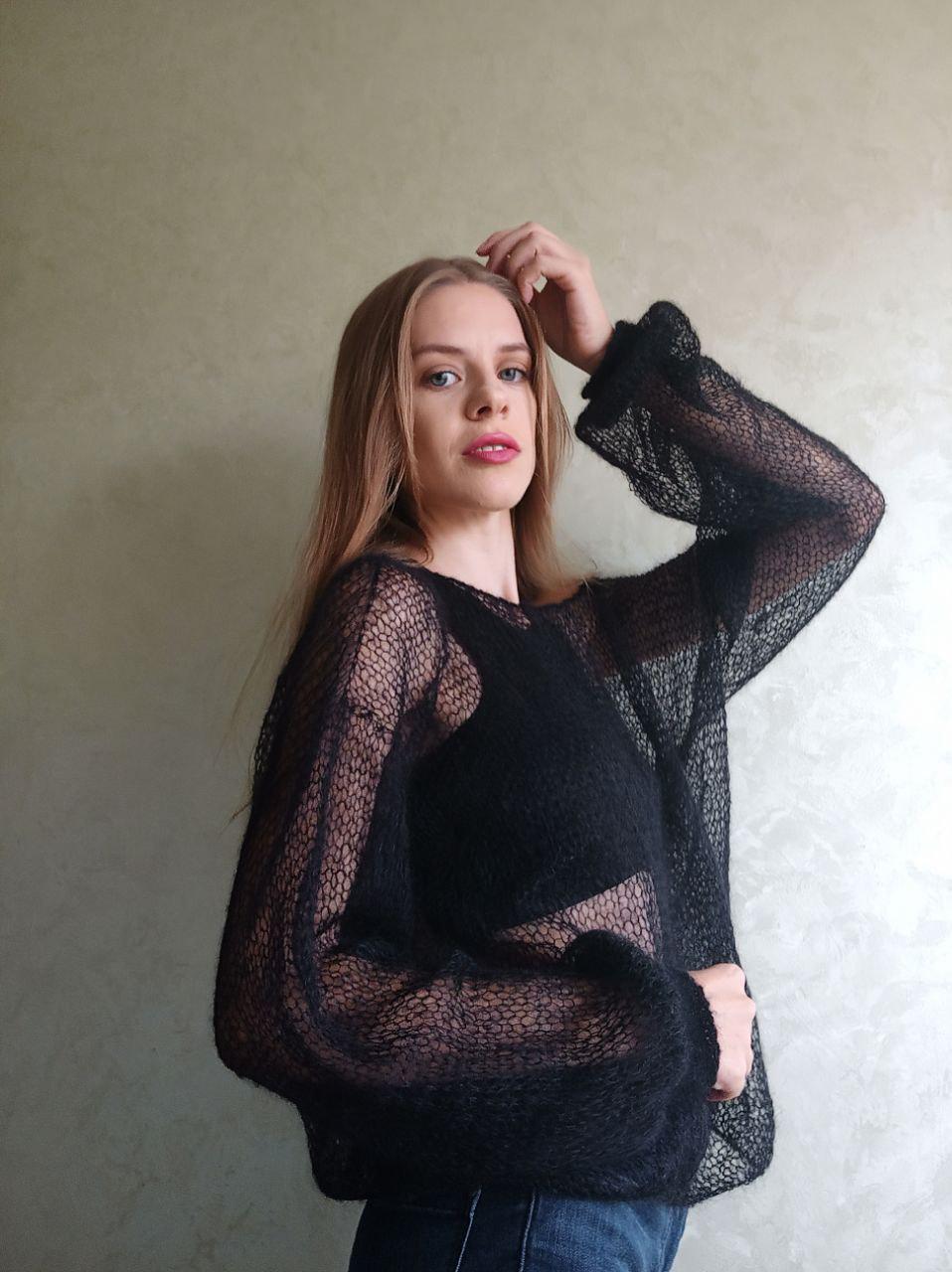 トップス NKGW /SEETHROUGH PULLOVER トップス NKGW / SEE THROUGH PULLOVER See Through Sweaters