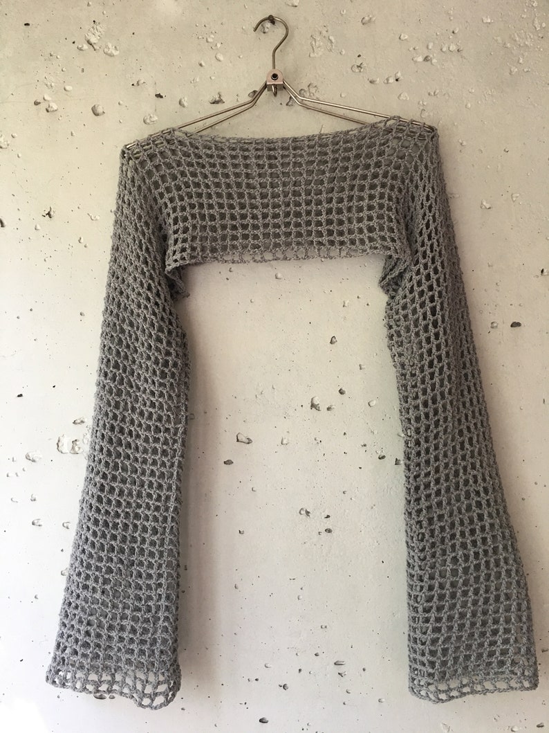 Crochet Top Pattern Sleeve Tutorial Wide Sleeves Etsy