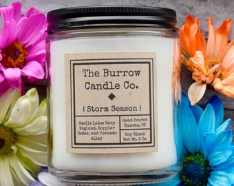 Storm Season Candle | Rain, Moss & Musk Scented Soy Candle