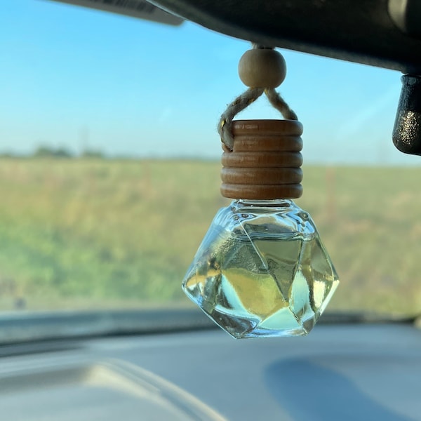 Car Diffuser | Air Freshener |  Hanging Glass Diffuser |The Burrow Candle Company | Free Shipping |