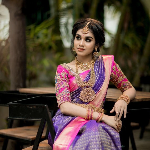 Sneha prasanna looks pretty in a floral print saree! | Fashionworldhub
