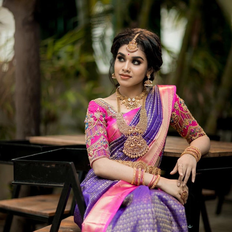 Stunning Look Heavy Collection Saree,party Wear Saree,kanchipuram Soft ...