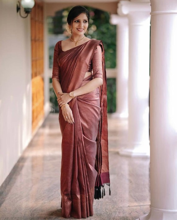 Superb New Look Kanchivaram Saree Extra Ordinary Designer - Etsy Singapore