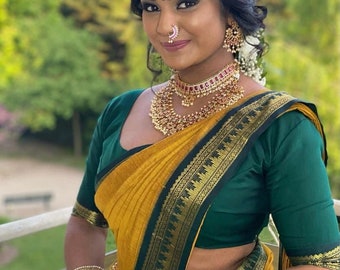 yellow colour saree for haldi function