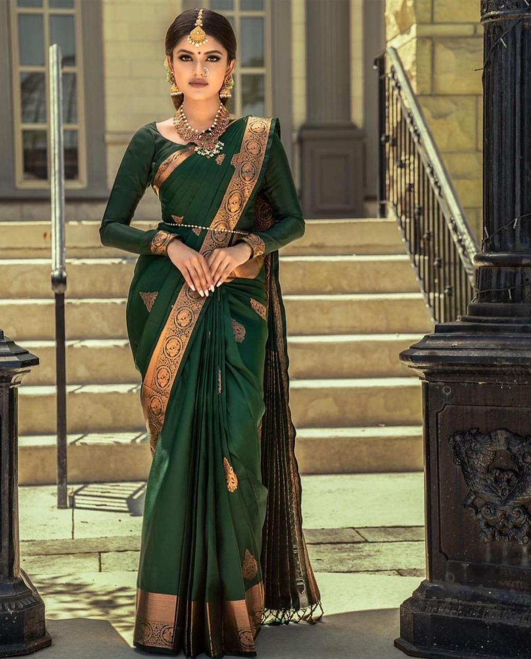 Exclusive Beautiful Sareewedding Wear Kanchipuram Silk - Etsy