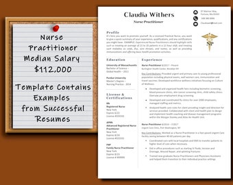 Nurse Practitioner Resume Template: Professional Medical CV (Instant Download)