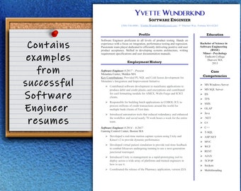 Software Engineer Resume Template: CV + Writing Guide (Instant Download)