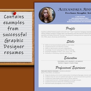 Graphic Designer Resume Template: Creative CV Design (Instant Download)
