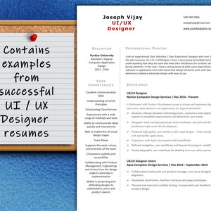 UI/UX Designer / User Interface / User Experience Designer Professional Resume | Letter & References | Instant Download | ATS Friendly