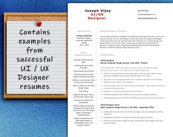 UI/UX Designer Resume Template: Professional CV, Cover Letter (Instant Download)