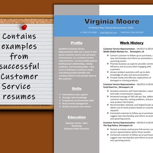 Remote Customer Service Resume Template: Real-World Examples (Instant Download)