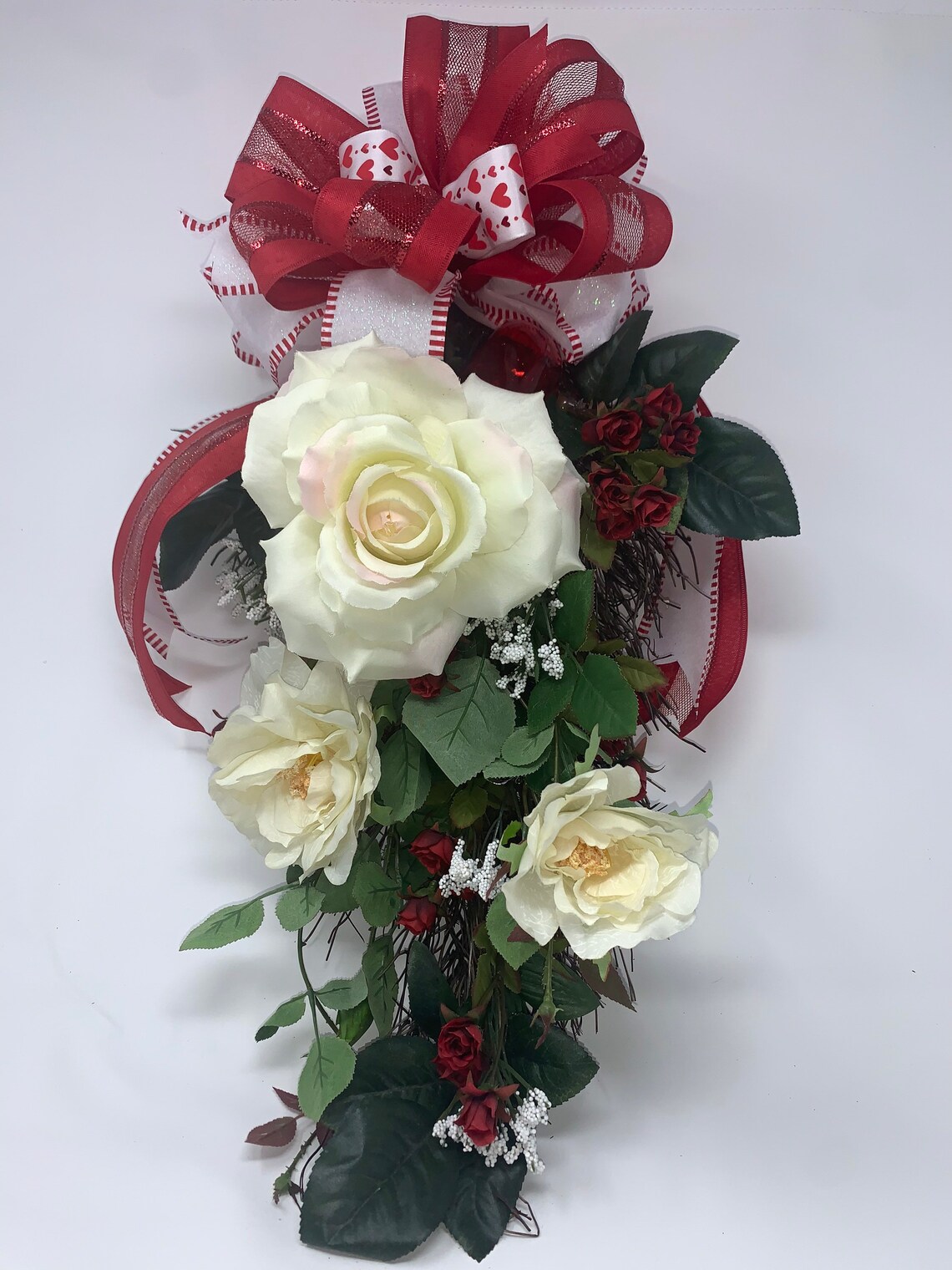 White Rose Swag Etsy