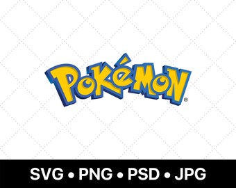Pokemon Logo Svg Etsy