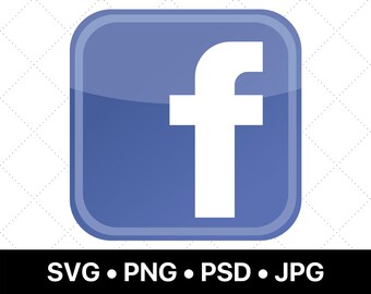 Facebook Logo Svg Etsy Facebook Logo Svg Etsy