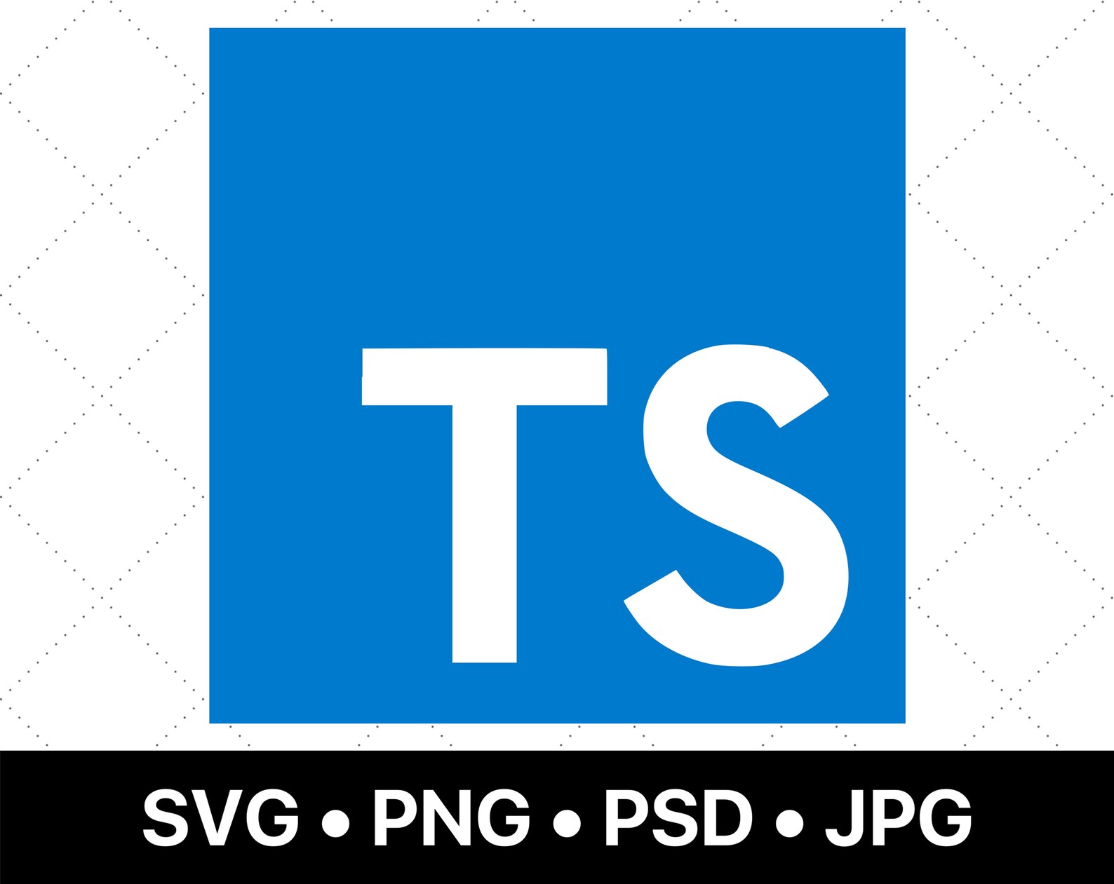 Typescript Logo Vector SVG PNG PSD Instant Digital | Etsy