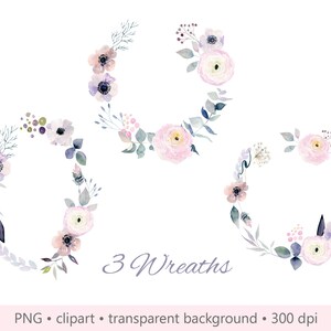 Clipart de guirlanda de Natal em aquarela, convite de casamento floral de inverno, clipart de rosa em aquarela, ilustração de moldura de flor, uso comercial.