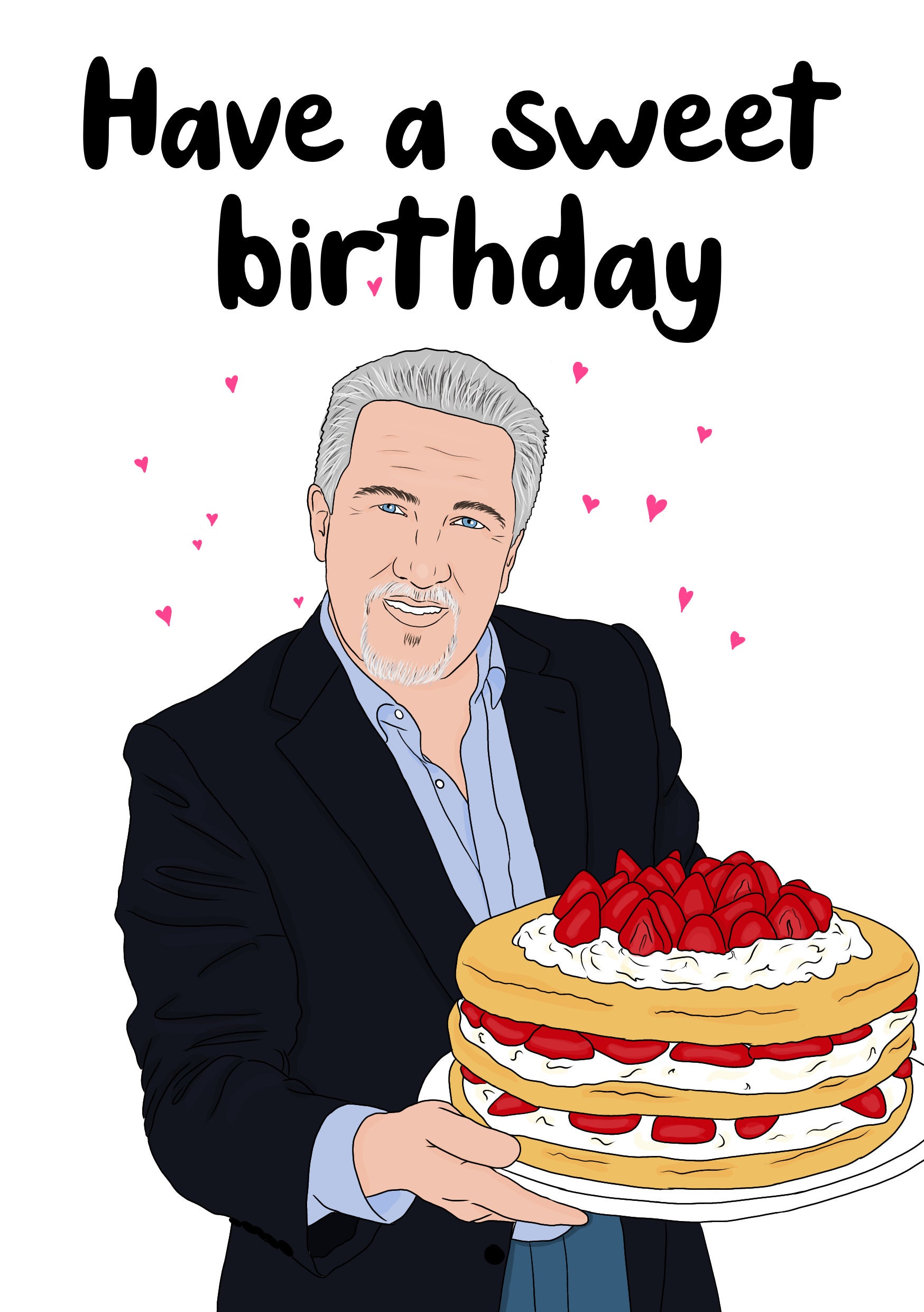 Paul Hollywood Happy Birthday Great British Bake Off | Etsy