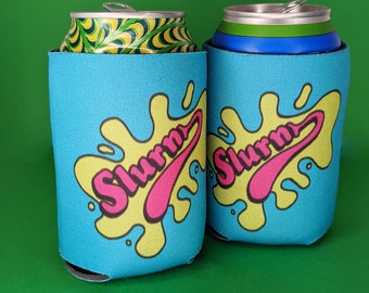 Slurm "slurn" Drink Insulator- Futurama Cosplay Accessory- Fake Soda Foam Cooler- TV Show Gag Gift