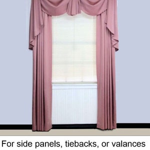 Swag Valance, Fan Jabots, and Stacked Cascades in 10 Colors COM's Welcome image 3