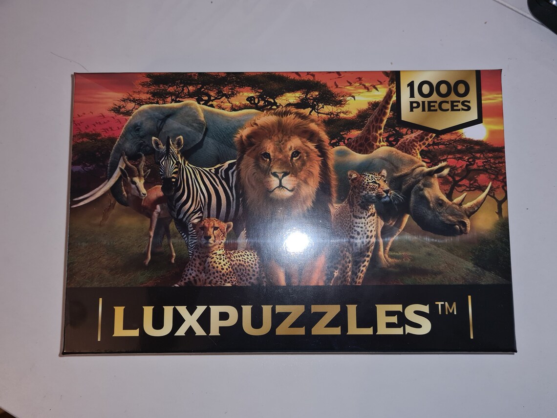 1000 Piece Luxury Adult Jigsaw Puzzles African Animals Etsy
