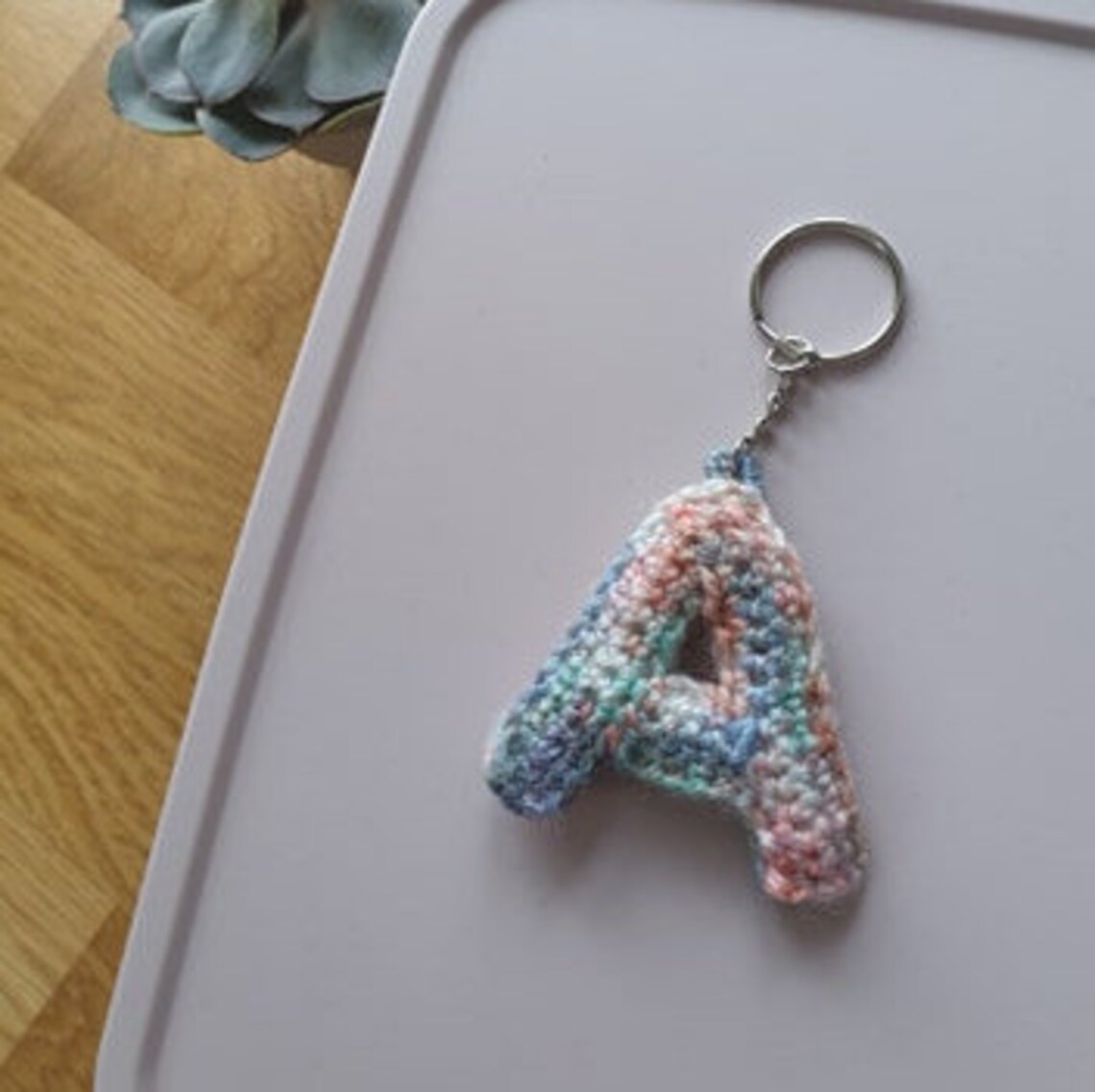 Alphabet Crochet Keyrings Handmade Etsy