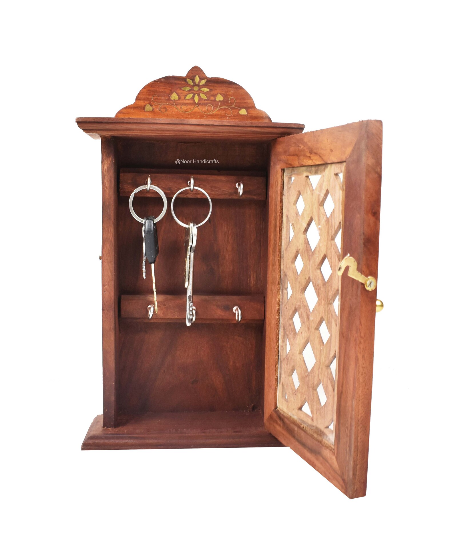 Vintage Wooden Key Storage Key Holder Box With Hanging Etsy Denmark