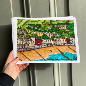 Douglas Bay, Isle of Man Poster | Quayside / Ufer der IOM | Douglasie, Castletown, Ramsey, Calf of Man, Isle of Man