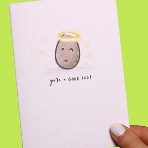 Vous êtes un bon oeuf carte | « uf d'ange » pour « juste parce que », fête des mères, anniversaire | Vous êtes le meilleur ! Salutation drôle mignonne | Dimanche des mères