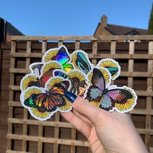 Butterfly Holographic Sticker Collection