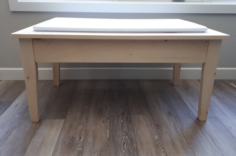Children/'s Table Single Bin Sensory Table with Bin and Lid Montessori Sand and Water Play Table Kids Sensory Table Sensory Play