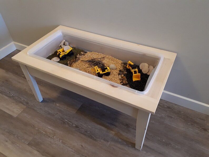 Children/'s Table Single Bin Sensory Table with Bin and Lid Montessori Sand and Water Play Table Kids Sensory Table Sensory Play