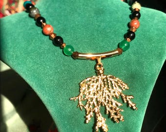 el ⟡sauce⟡ cristales naturales ⊹ étnico espiritual mágico místico boho hipster collar llamativo boho ⊹ serpentina aventurina raíz de ónix