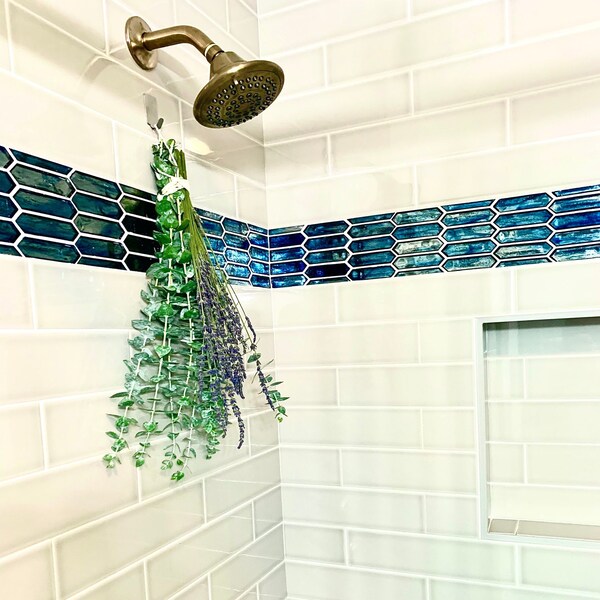 Fresh Shower Eucalyptus Bundle with Lavender, Hanging Shower Eucalyptus Plant, Live Indoor Eucalyptus, Hanging House Plants, Shower Plants