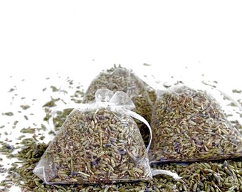 Fragrant Lavender Sachets, Dried Lavender Buds, Lavender Flowers in Bag, Lavender Flower Buds for Bowl or Drawer, Lavender Storage Freshener