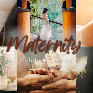 19 Maternity Presets, Lightroom Presets, Mobile Desktop Presets, Soft Newborn, Mommy Blogger Presets, Light Airy Family Presets Baby Presets