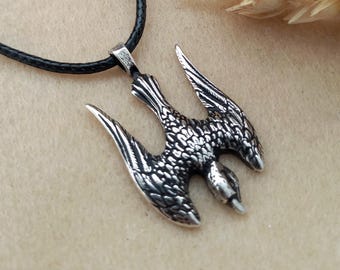 Ukrainische Anhänger Dreizack-Falke Vogel Ukrainische Anhänger mit dem Hoheitszeichen Ukrainische Wappen Souvenir Geschenk aus der Ukraine
