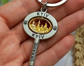 Ukrainian keychain Ukrainian Souvenir Gift from Ukraine Keychain Kyiv Брелок Київ