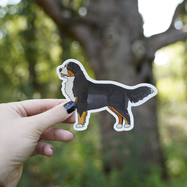 thumbnail image 2 of I Love My Bernese Mountain Dog | High Quality Vinyl Berner 2 of 14