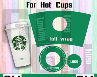 Download Coffee Cup Wrap Etsy