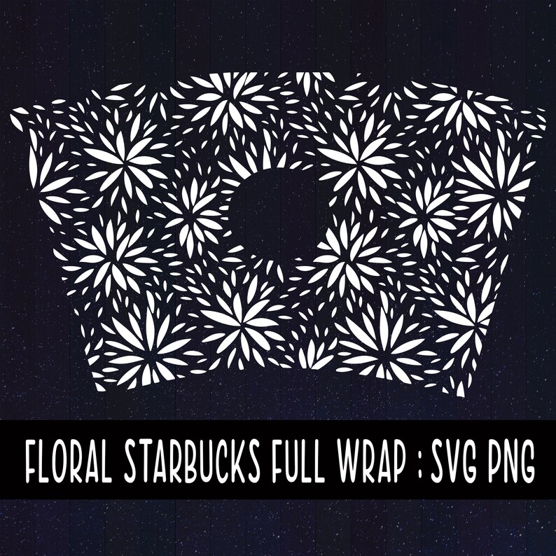 Download Floral Full Wrap Custom Starbucks Cup Cold Venti Size SVG | Etsy