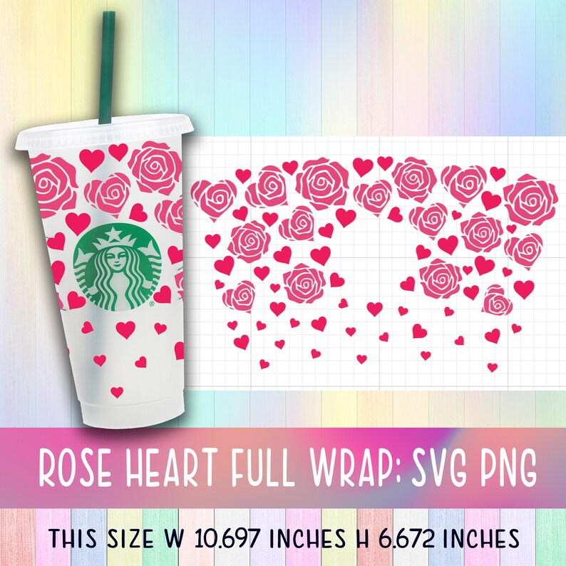 Download Rose Heart Svg Rose Svg Valentine Svg Rose Starbuck Cup Coffee Svg Valentine Theme Starbucks Wrap Svg Diy Venti Cup Instant Download Digital Prints Art Collectibles Lifepharmafze Com