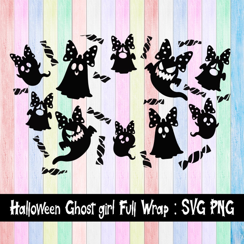 Download Full Wrap Starbucks Halloween Ghost Girl Cold Cup SVG DYI ...