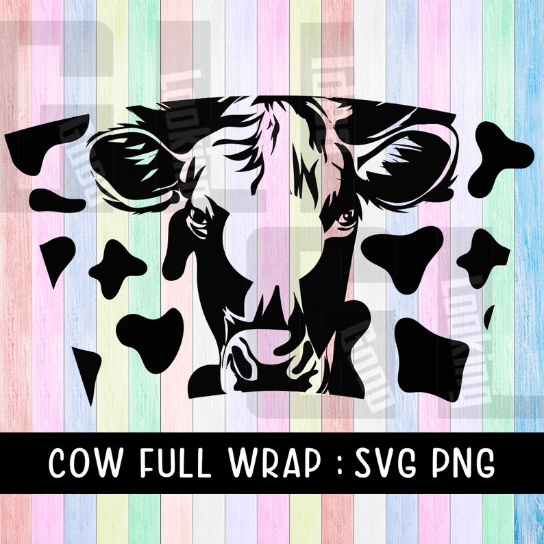 Download Full Wrap Starbucks Cow Cold Cup SVG DYI Venti Cup Instant ...
